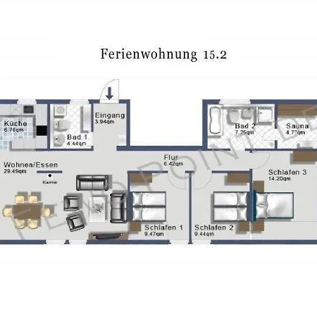 Appartement Fewo-15-2-ferienwohnung-in-graal-mueritz Graal-Mueritz
